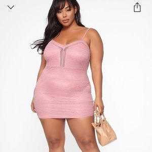 Mauve mini dress